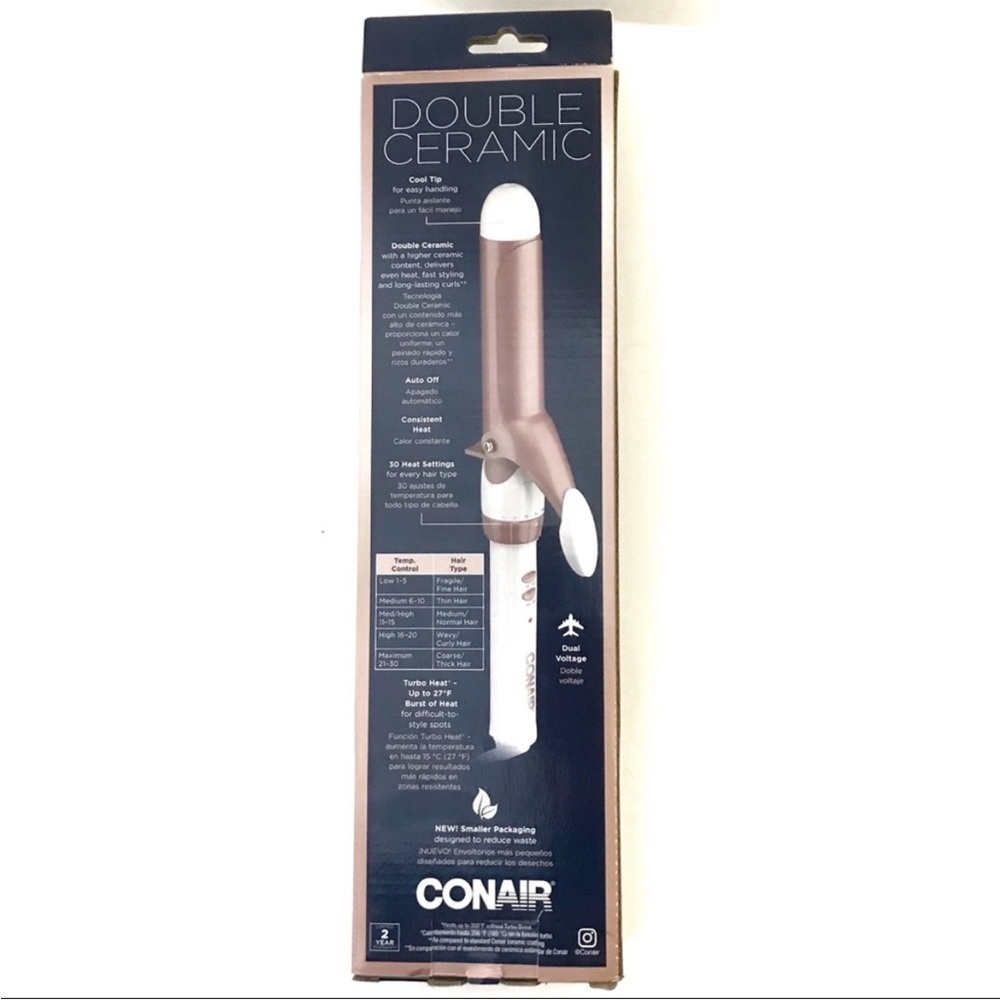 Conair Double Ceramic 1 1/2-Inch Curling Iron, 1 ½ inch barrel